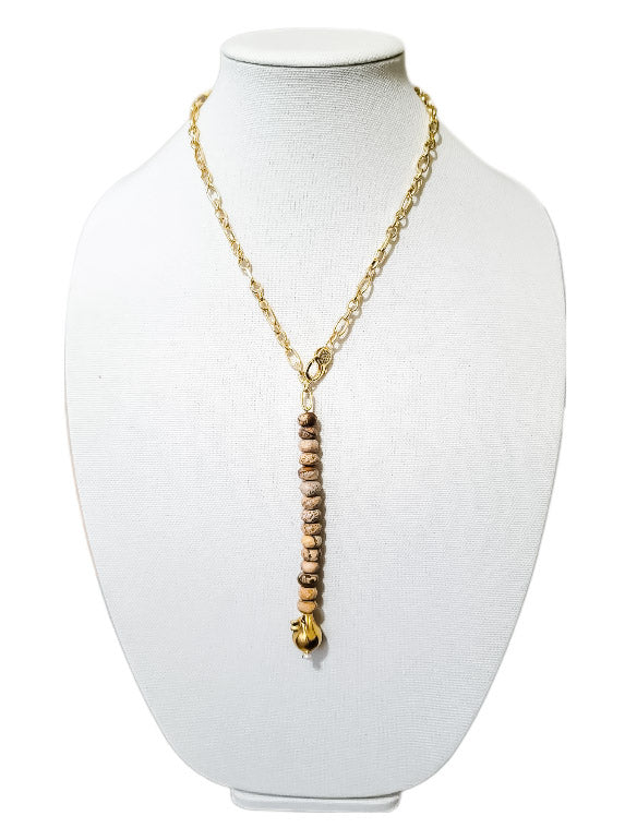 Gemstone Lariat Necklace