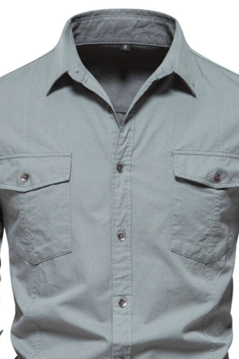 Men's Button Down Collared Neck Shirt - S. M. & Co.