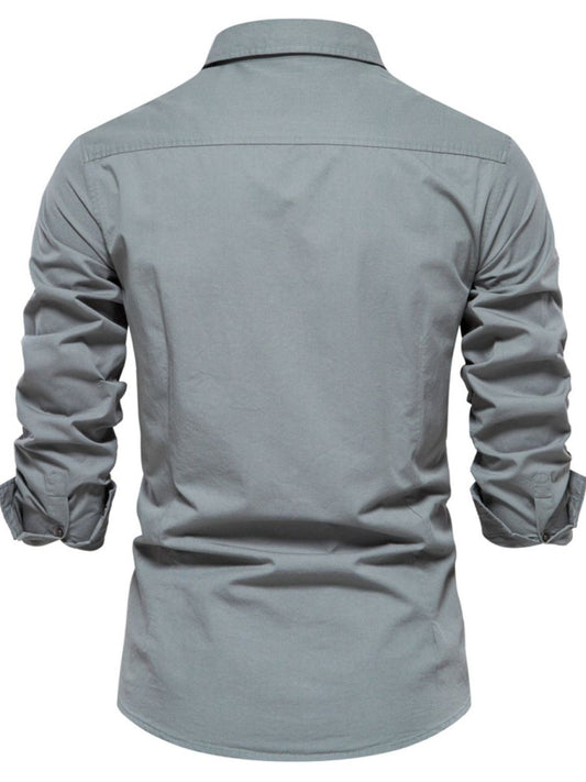 Men's Button Down Collared Neck Shirt - S. M. & Co.