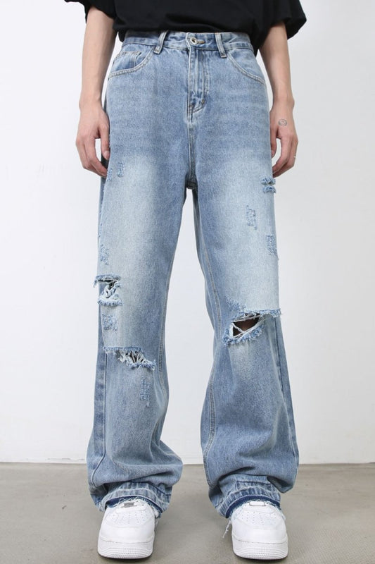 Men's Distressed Baggy Jeans - S. M. & Co.