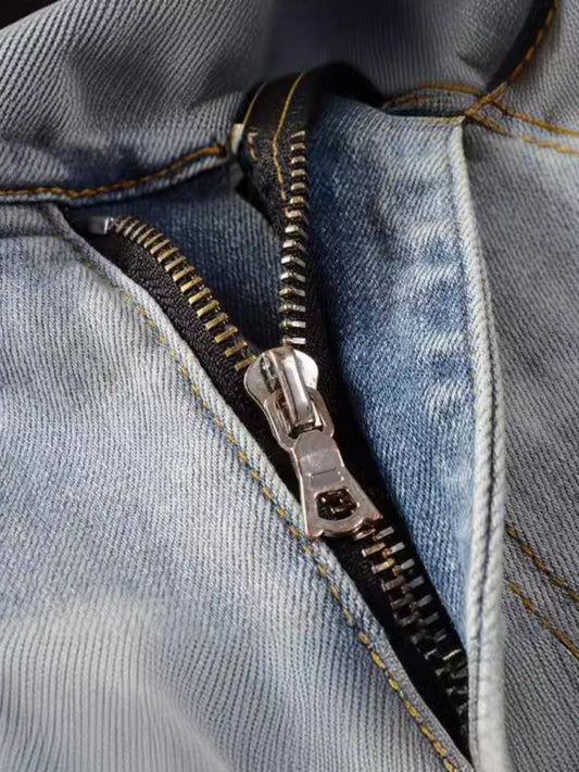 Men's Distressed Jeans with Pockets - S. M. & Co.