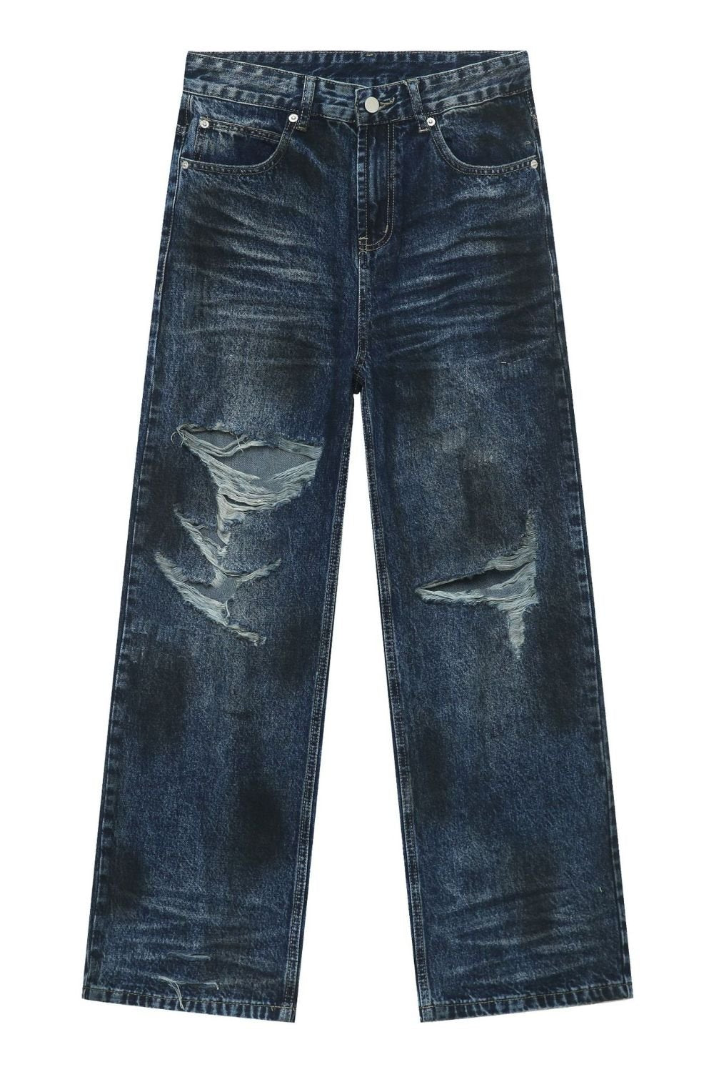 Men's Distressed Jeans with Pockets - S. M. & Co.