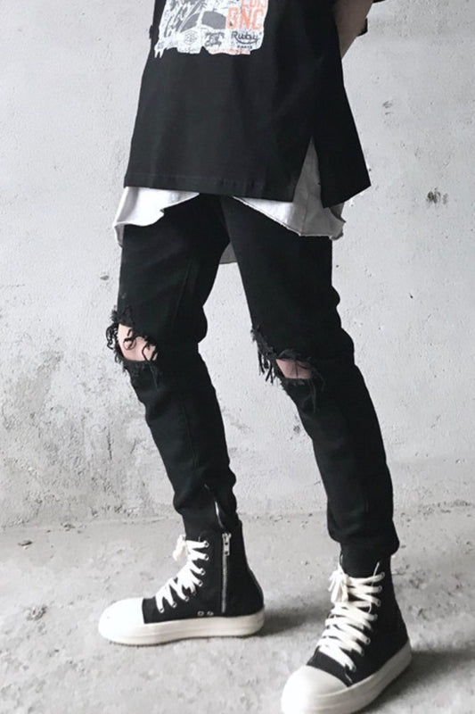 Men's Distressed Skinny Jeans - S. M. & Co.