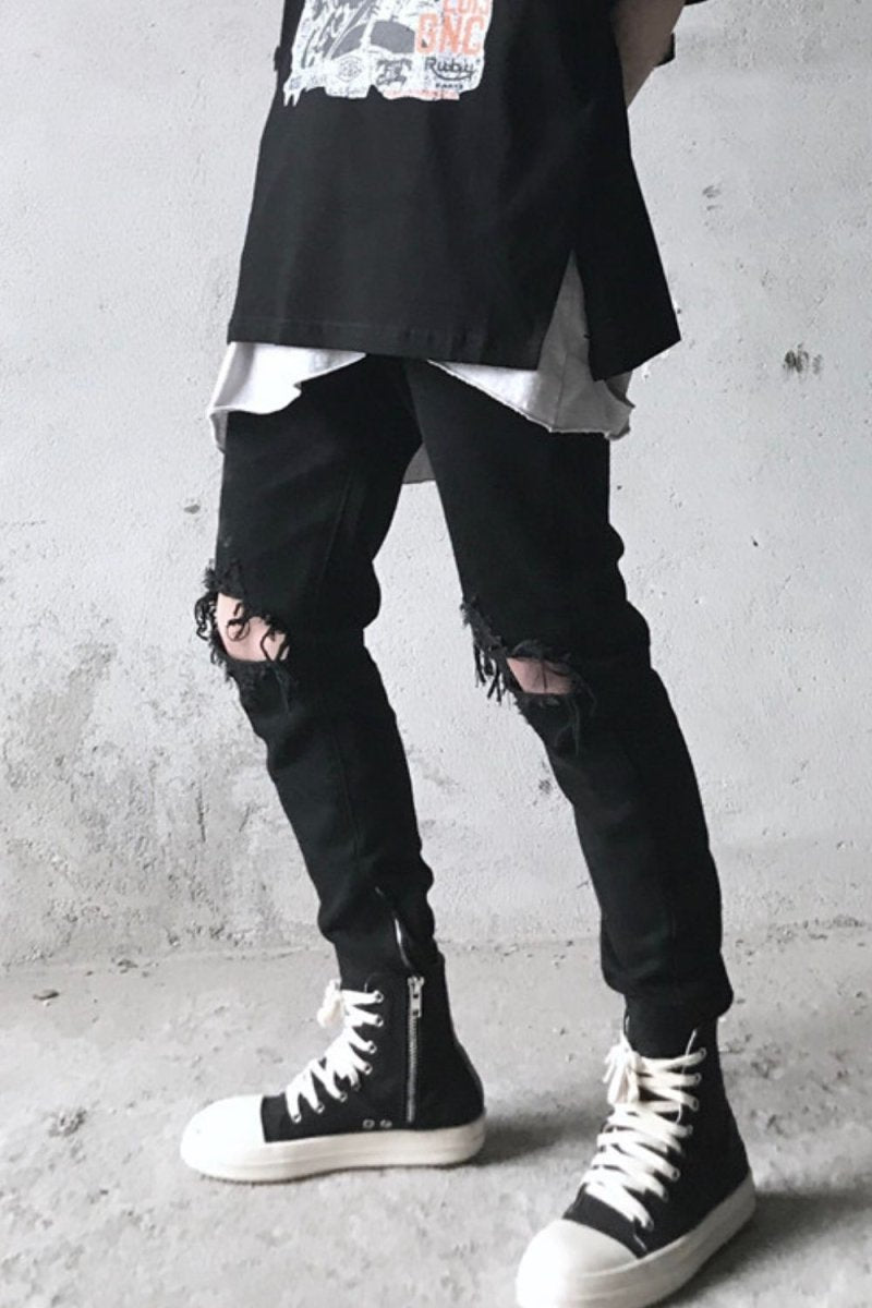 Men's Distressed Skinny Jeans - S. M. & Co.