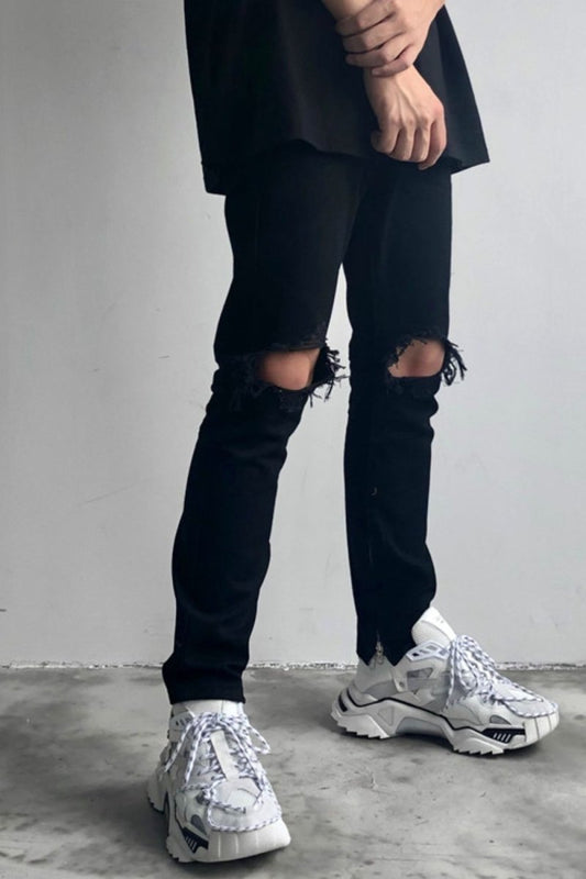 Men's Distressed Skinny Jeans - S. M. & Co.