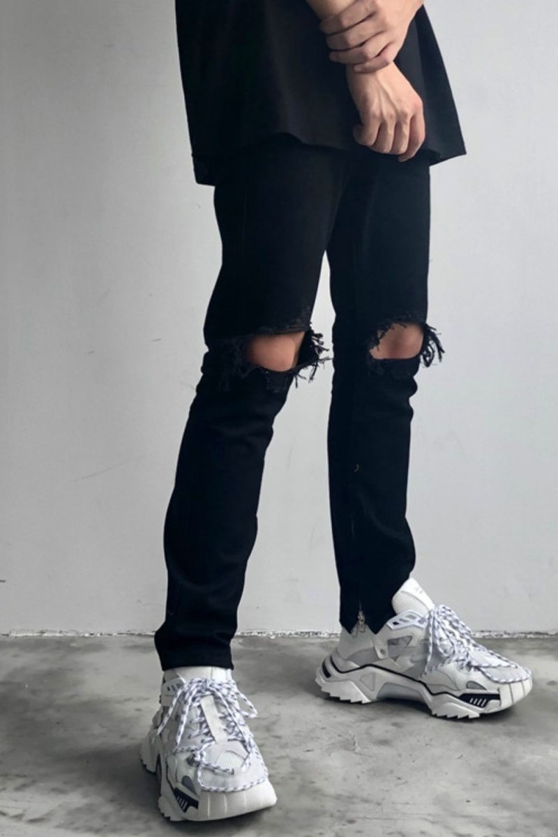 Men's Distressed Skinny Jeans - S. M. & Co.