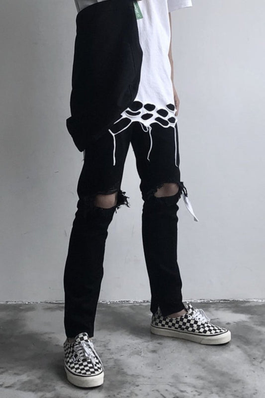 Men's Distressed Skinny Jeans - S. M. & Co.