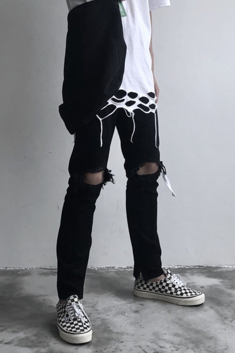 Men's Distressed Skinny Jeans - S. M. & Co.