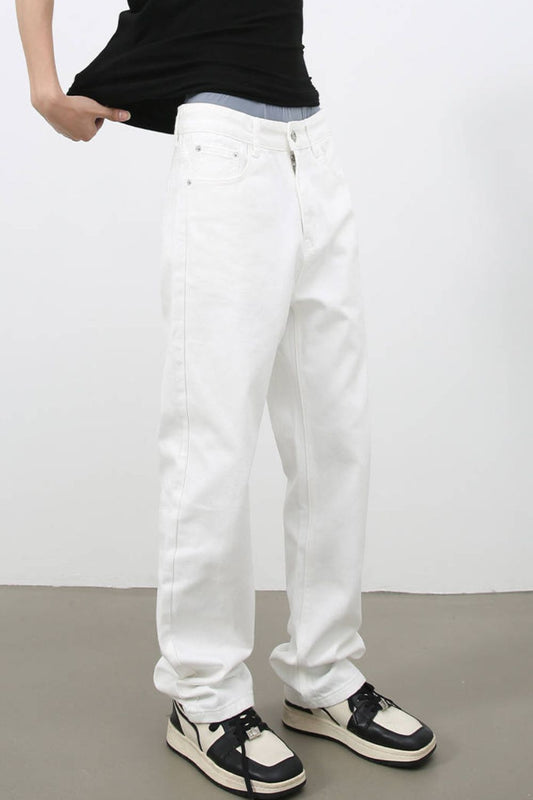 Men's Mid Rise Jeans with Pockets - S. M. & Co.