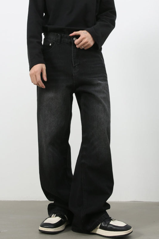 Men's Mid Rise Wide Leg Jeans - S. M. & Co.