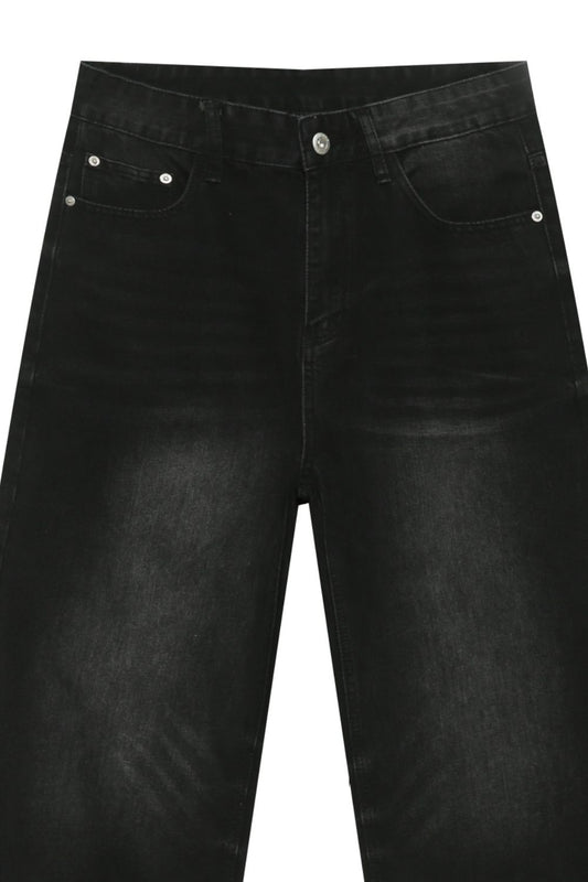 Men's Mid Rise Wide Leg Jeans - S. M. & Co.