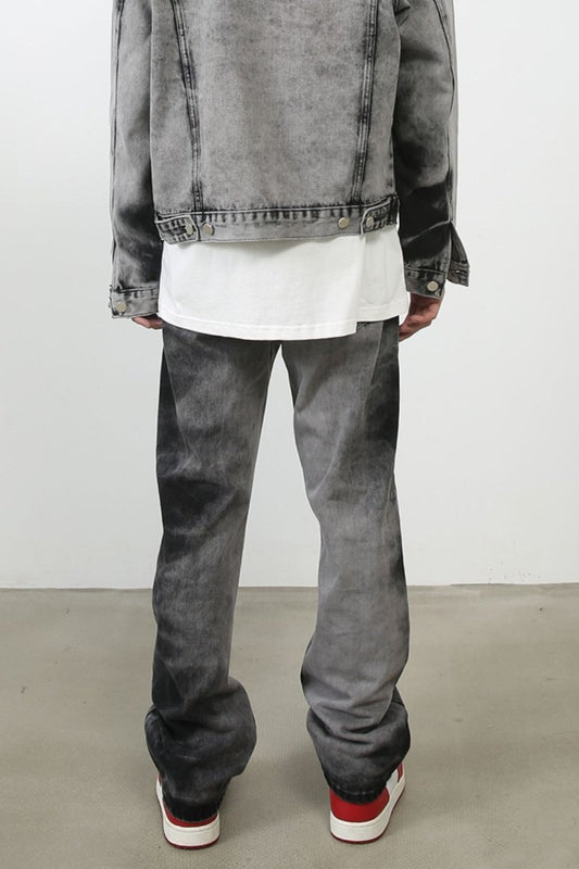 Men's Tie Dye Baggy Jeans with Pockets - S. M. & Co.