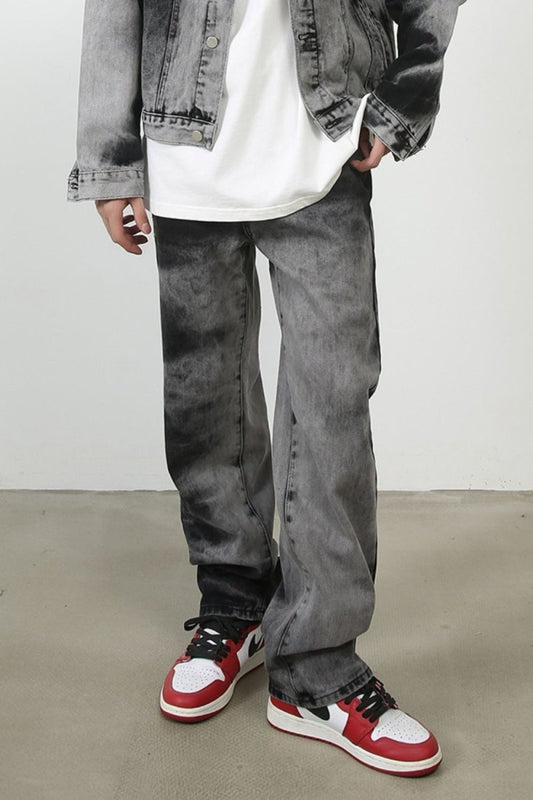 Men's Tie Dye Baggy Jeans with Pockets - S. M. & Co.