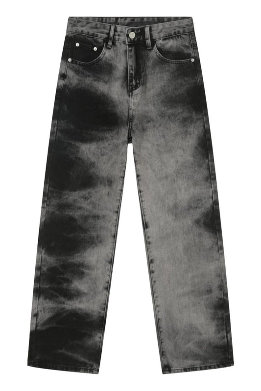 Men's Tie Dye Baggy Jeans with Pockets - S. M. & Co.