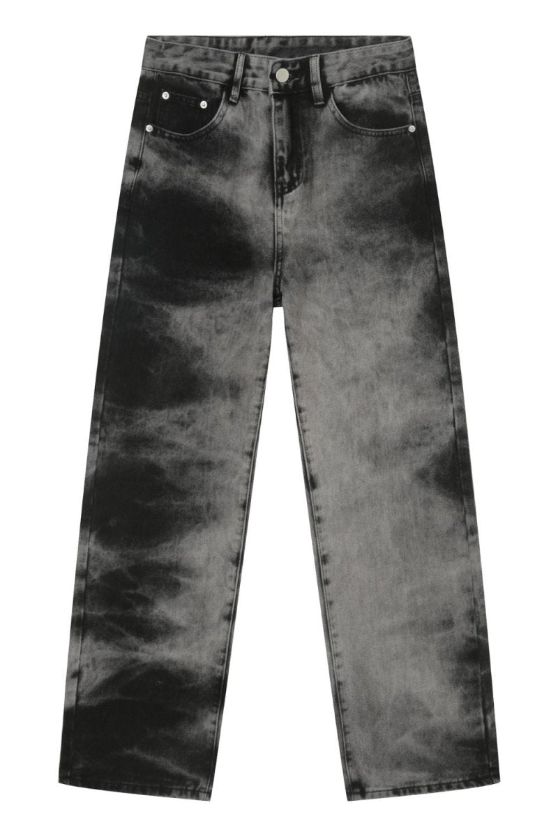Men's Tie Dye Baggy Jeans with Pockets - S. M. & Co.