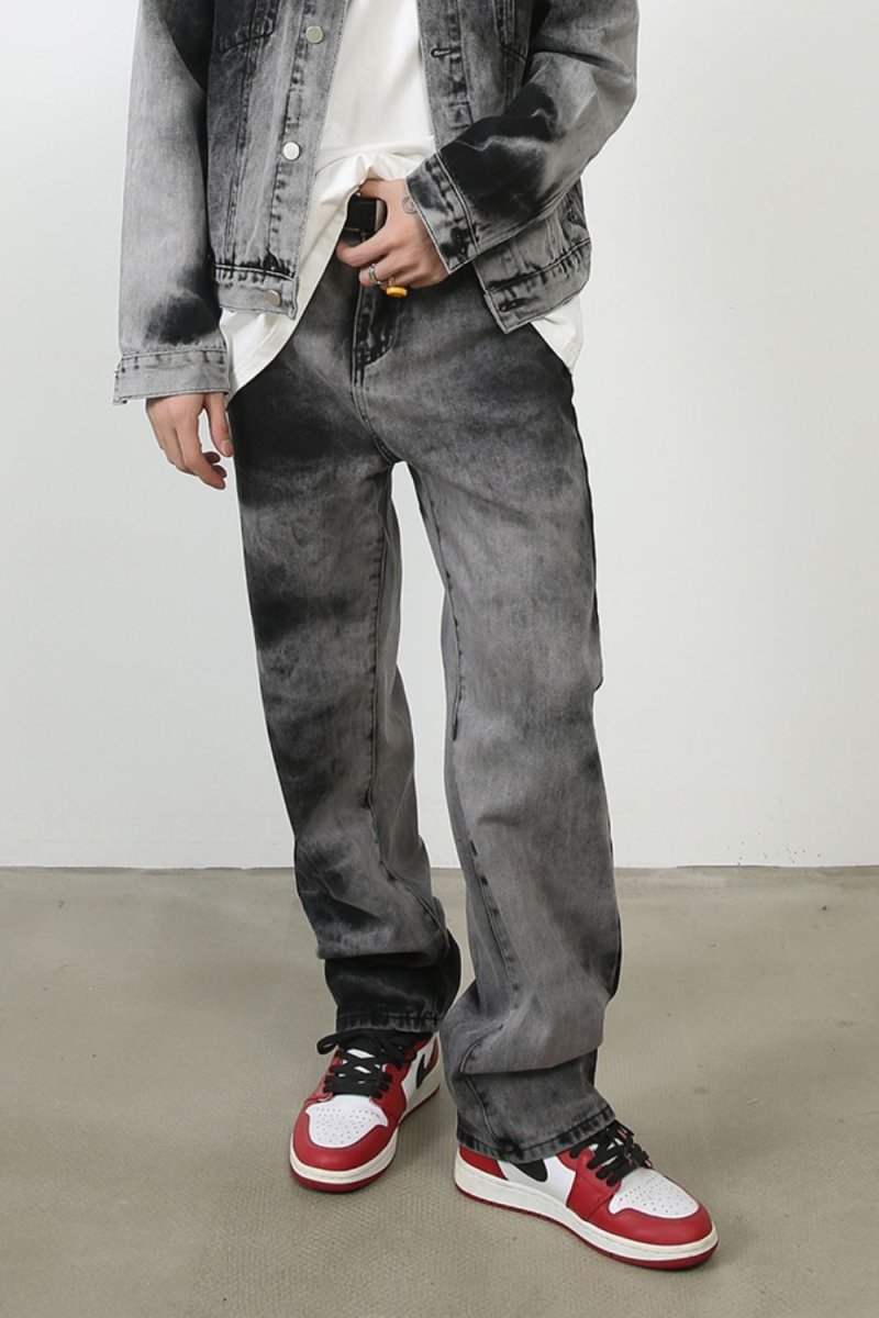 Men's Tie Dye Baggy Jeans with Pockets - S. M. & Co.