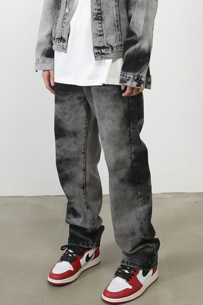 Men's Tie Dye Baggy Jeans with Pockets - S. M. & Co.