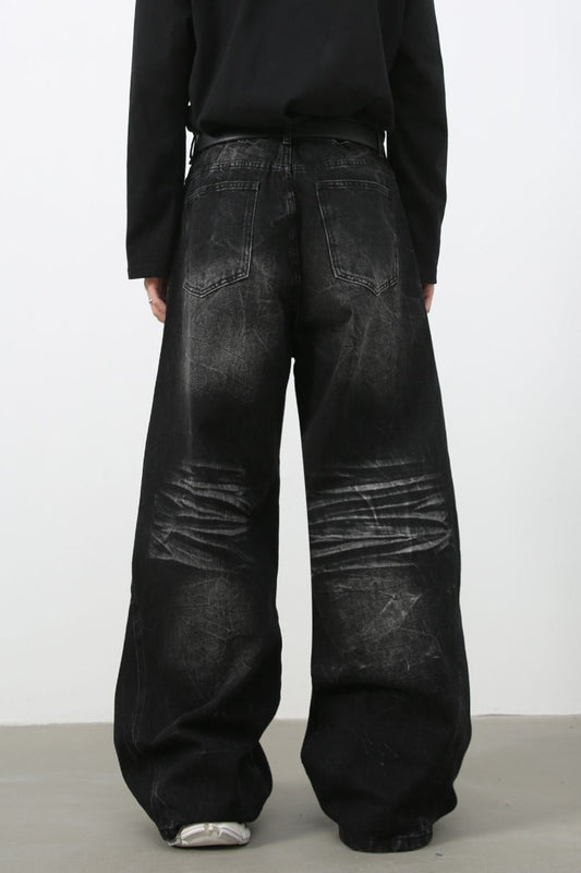 Men's Wide Leg Jeans with Pockets - S. M. & Co.