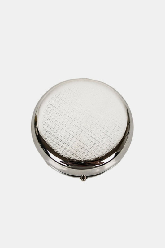 Nicole Lee USA Print Metallic Circular Large Pill Case - S. M. & Co.