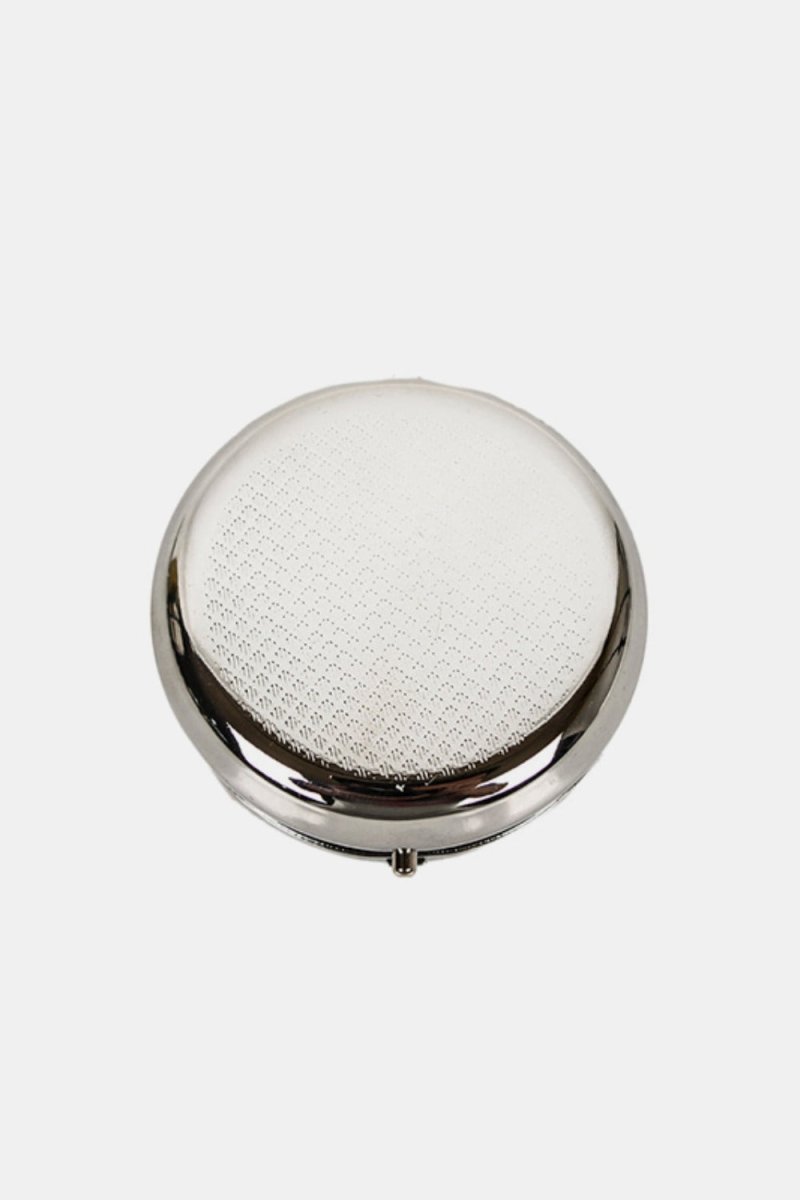 Nicole Lee USA Print Metallic Circular Large Pill Case - S. M. & Co.