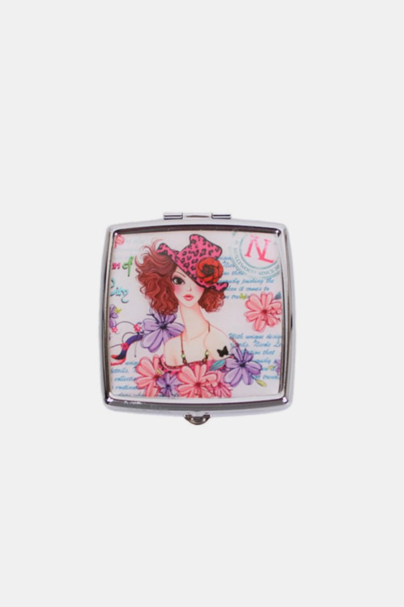 Nicole Lee USA Print Metallic Rectangular Pill Case - S. M. & Co.