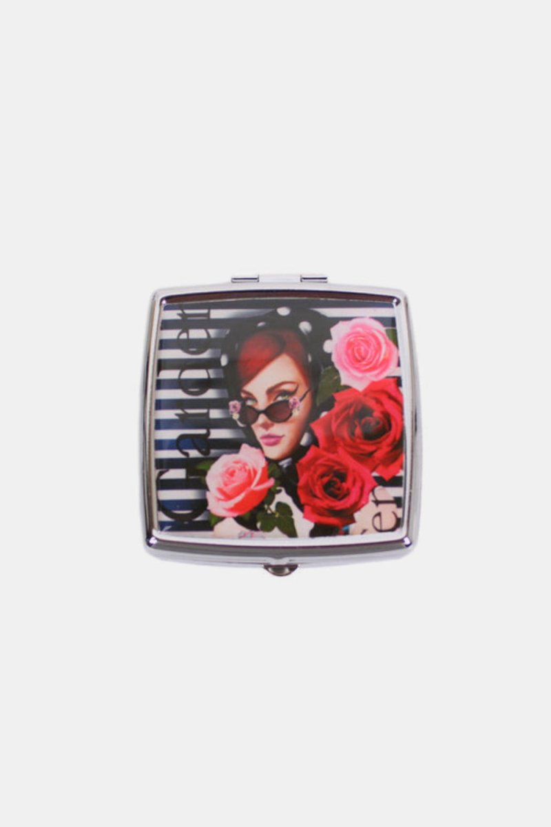 Nicole Lee USA Print Metallic Rectangular Pill Case - S. M. & Co.