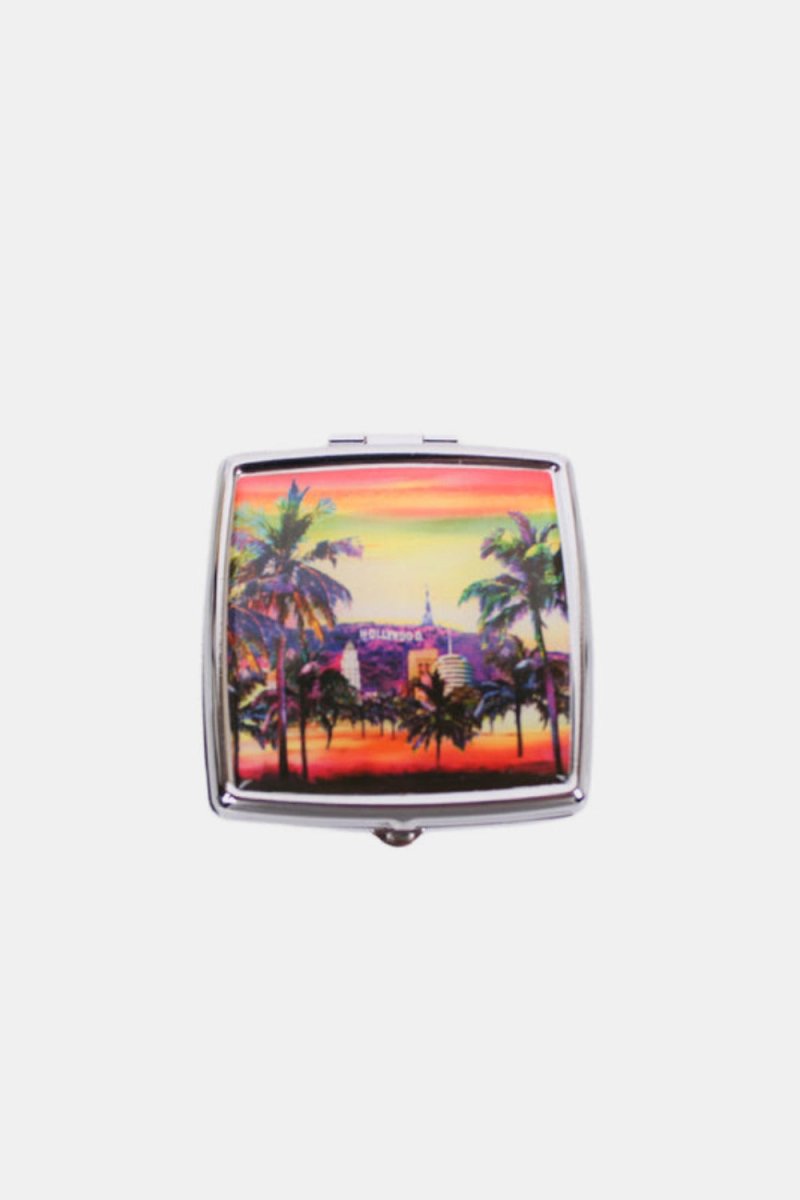 Nicole Lee USA Print Metallic Rectangular Pill Case - S. M. & Co.