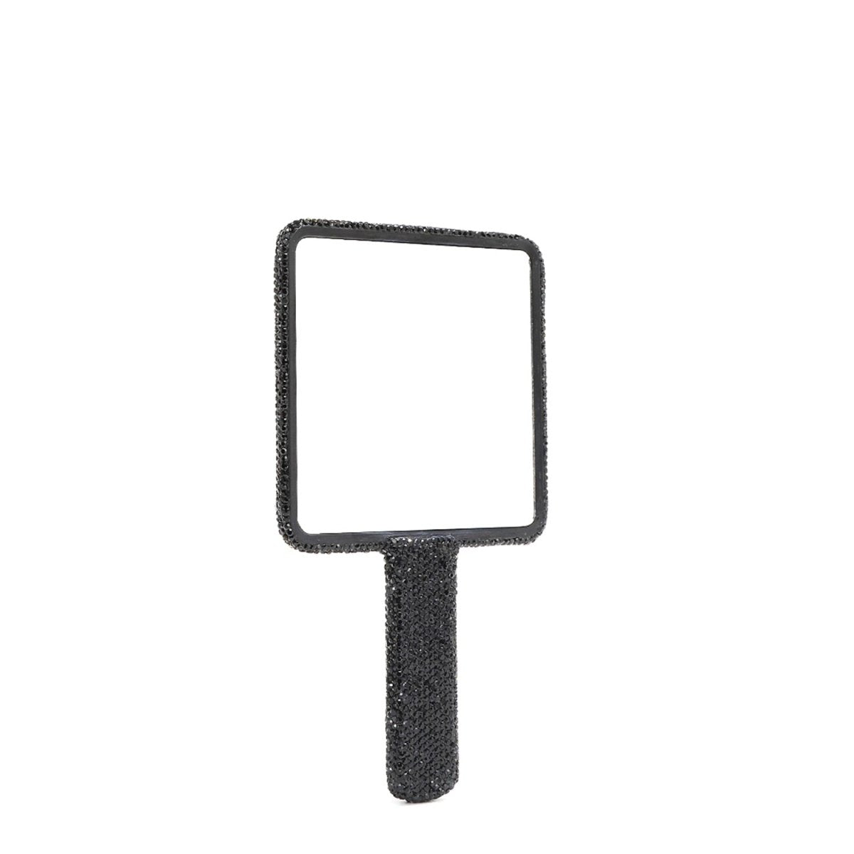 Nicole Lee USA Rhinestone - Encrusted Plastic Rectangle Hand Mirror - S. M. & Co.