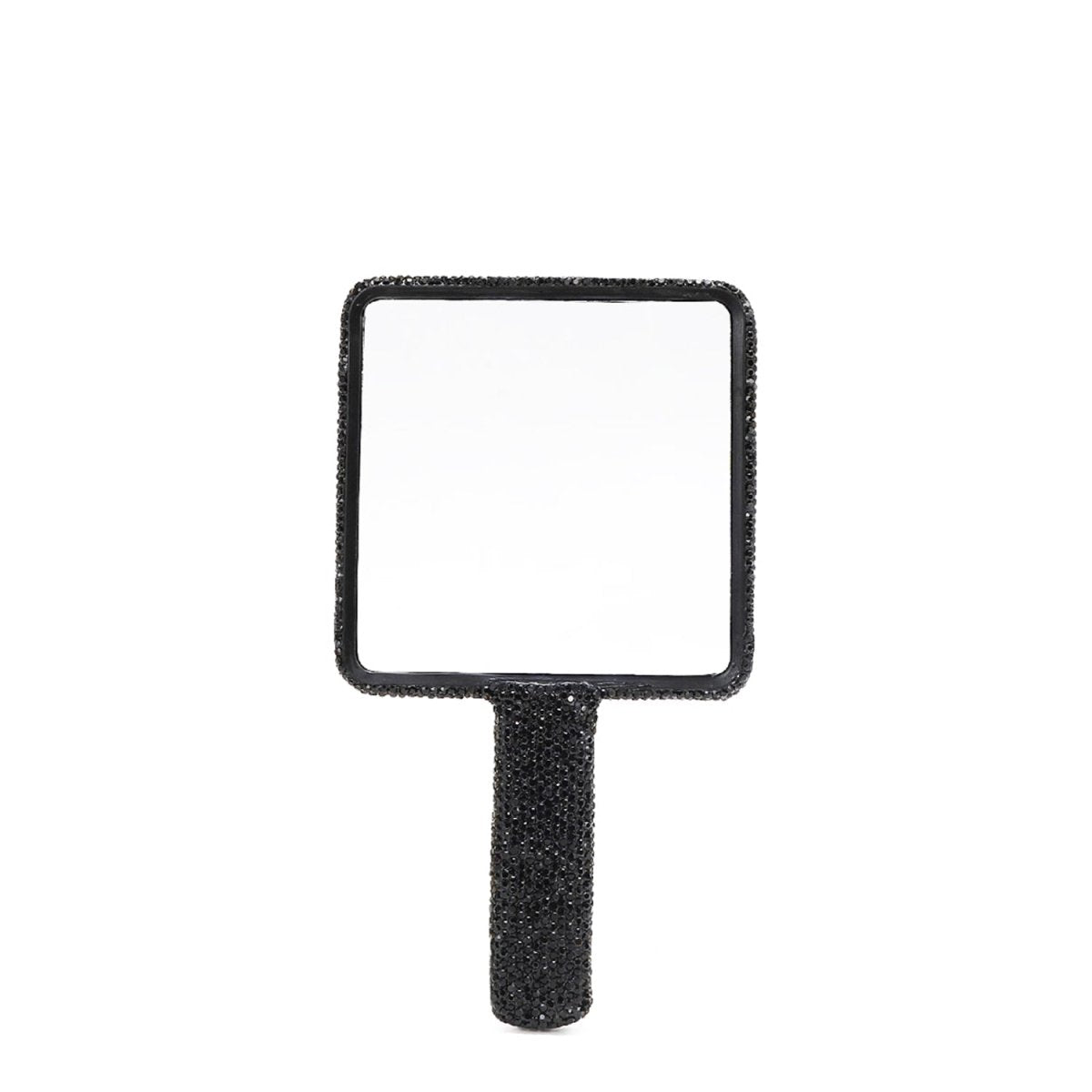 Nicole Lee USA Rhinestone - Encrusted Plastic Rectangle Hand Mirror - S. M. & Co.