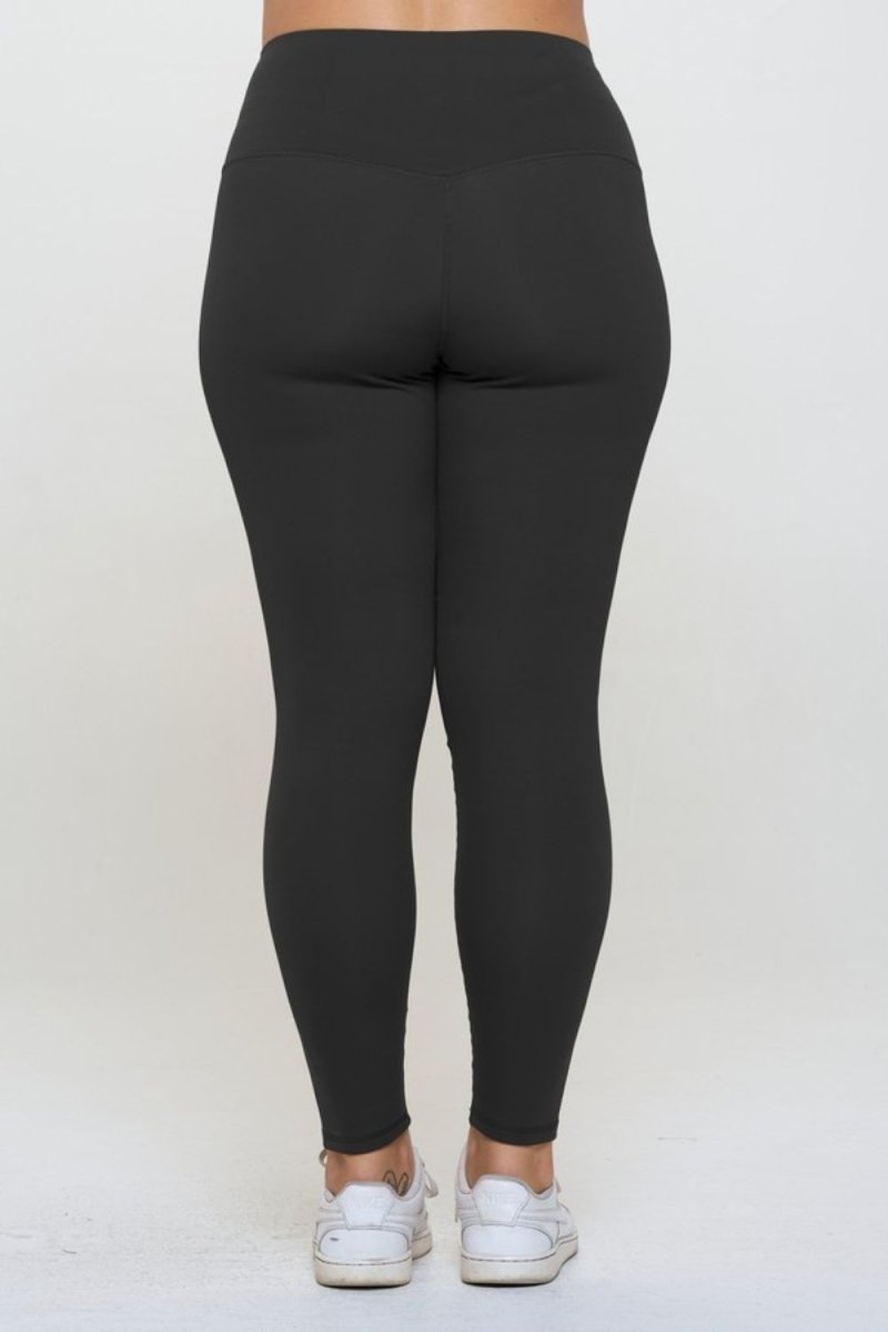 Yelete Full Size Fleece Lined High Waisted Leggings - S. M. & Co.